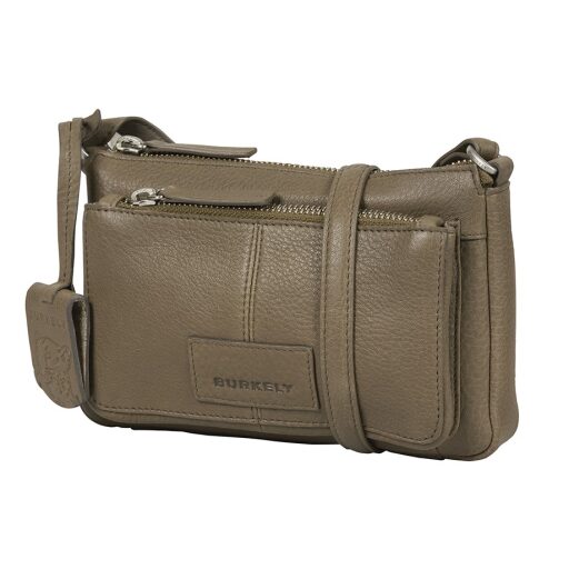 BURKELY Dámska kožená minikabelka Soft Skylar 1000345.85.25 svetlohnedá bočný náhľad