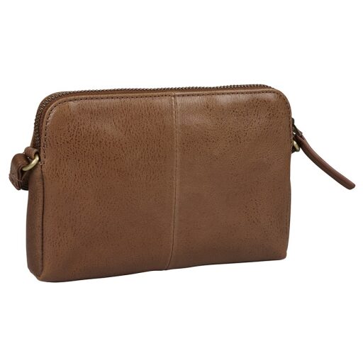 BURKELY Kožená crossbody kabelka na mobil Natural Norah 1000820.04.24 koňaková zadná strana