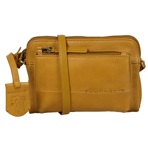 BURKELY Kožená crossbody kabelka na mobil Natural Norah 1000820.04.63 žltá