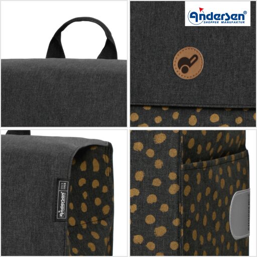 Andersen Nákupná taška do schodov SCALA SHOPPER TREPPENSTEIGER® FITA 119-225-80 čierna detail