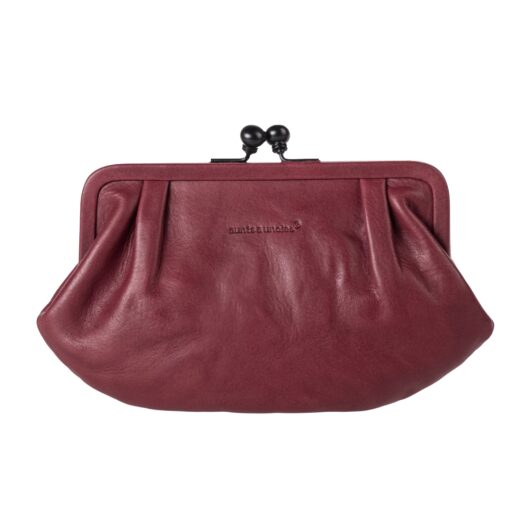 aunts & uncles Kožená kabelka do ruky / psaníčko - clutch Grandma´s Luxury Club ROSE 42213-83 červená