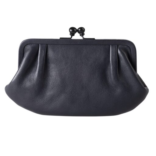 aunts & uncles Kožená kabelka do ruky / listová kabelka - clutch ROSE 42213-86 modrá zadná strana