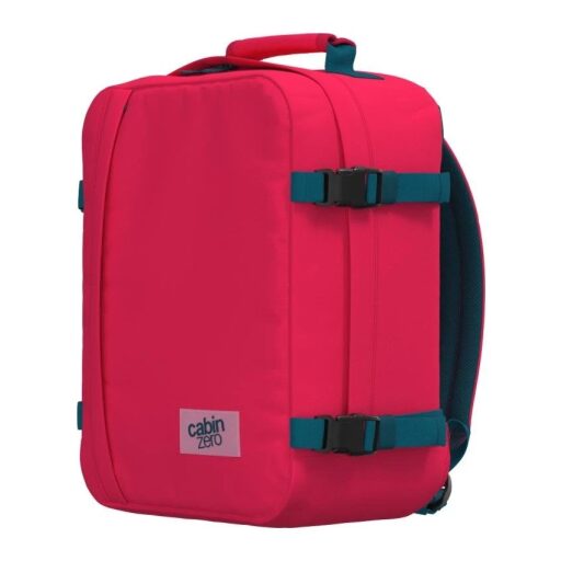 CabinZero Batoh do lietadla 40x30x20 Classic 28L 082404 ružovo-modrý pravý bočný náhľad