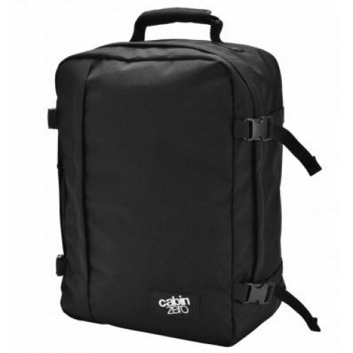 CabinZero Cestovný batoh do lietadla Classic 36L 171201 čierny pravá bočná strana