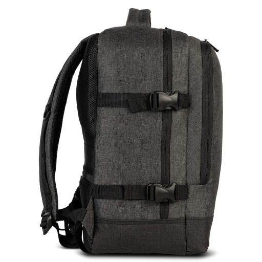 BestWay Cestovný batoh 40x30x20 cm Cabin Pro Small 40357-1700 tmavosivý bočný pohľad