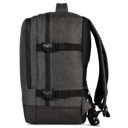 BestWay Cestovný batoh 40x30x20 cm Cabin Pro Small 40357-1700 tmavo sivý ľavá strana