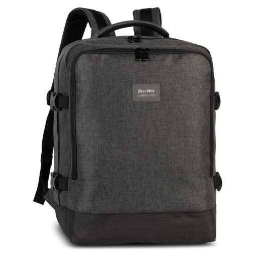 BestWay Cestovný batoh 40x30x20 cm Cabin Pro Small 40357-1700 tmavo sivý predná strana
