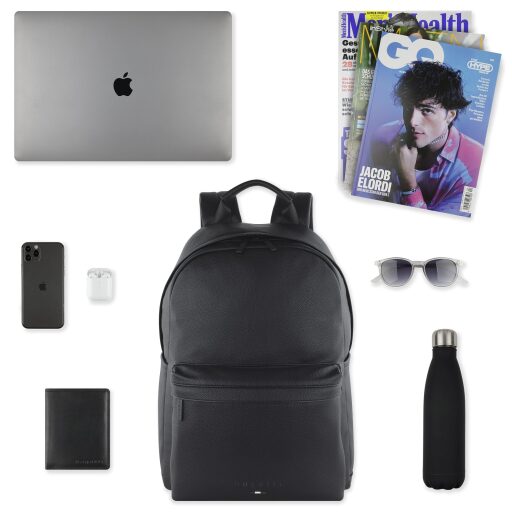 Bugatti Business batoh na notebook Rico 49470501 čierny čo sa zmestí