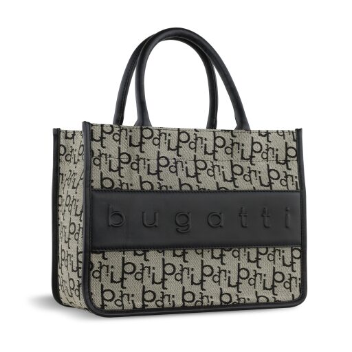 Bugatti Dámska kabelka do ruky Elea 49435301 čierno-béžová bočný náhľad