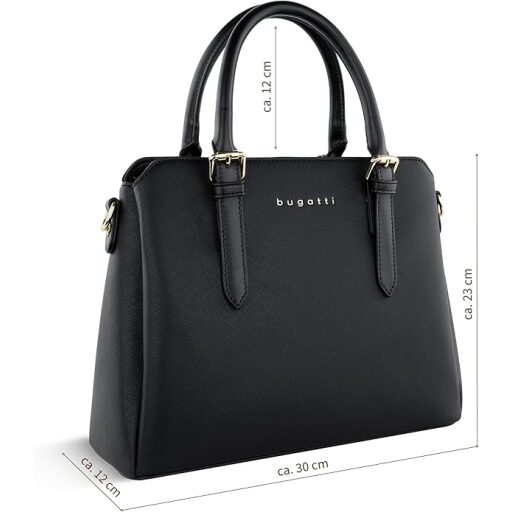 Bugatti Dámska kabelka bowling bag Ella M 493623S01 čierna bočný náhľad