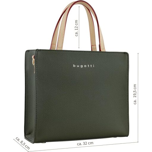 Bugatti kabelka Tote Bag Mini Ella 49664384 olivová rozmery