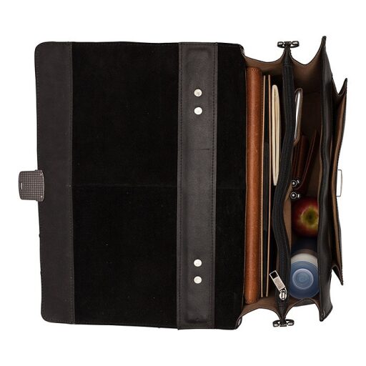 Kožená pracovná taška na notebook 15,6" Scott 9006378.22.10 priehradky