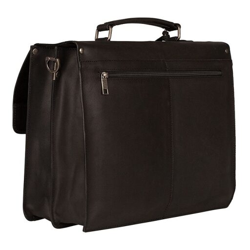 Kožená pracovná taška na notebook 15,6" Scott 9006378.22.10 zadná strana