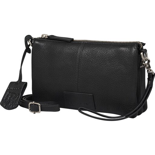 BURKELY Dámska crossbody kožená kabelka Soft Skylar 1000343.85.10 čierna bočný náhľad
