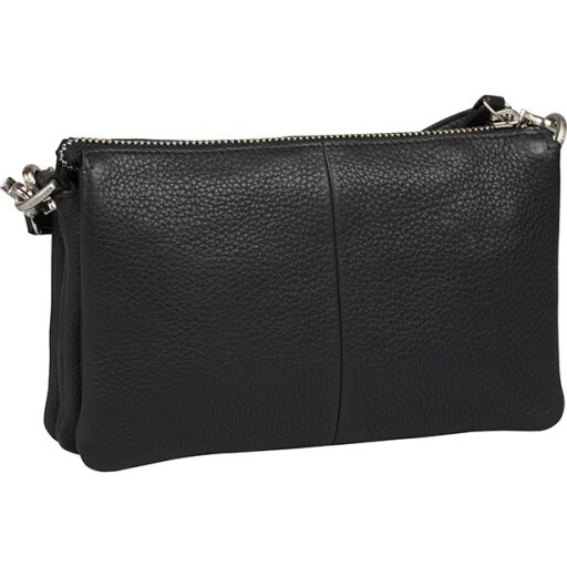 BURKELY Dámska crossbody kožená kabelka Soft Skylar 1000343.85.10 čierna