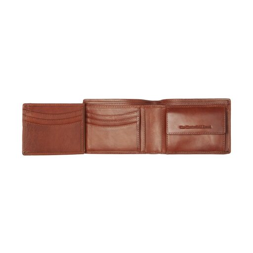 The Chesterfield Brand Pánska kožená peňaženka RFID Umbria C08.060131 koňaková otvorená