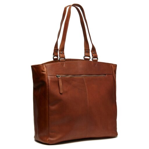 Kožená shopper kabelka na notebook The Chesterfield Brand BERLIN C38.016031 koňak zadná strana
