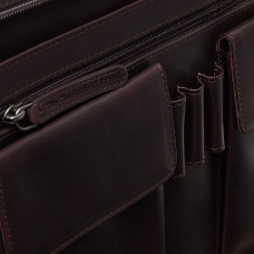 The Chesterfield Brand Kožená spisovka na A4 a tablet Moreton C40.105301 hnedá