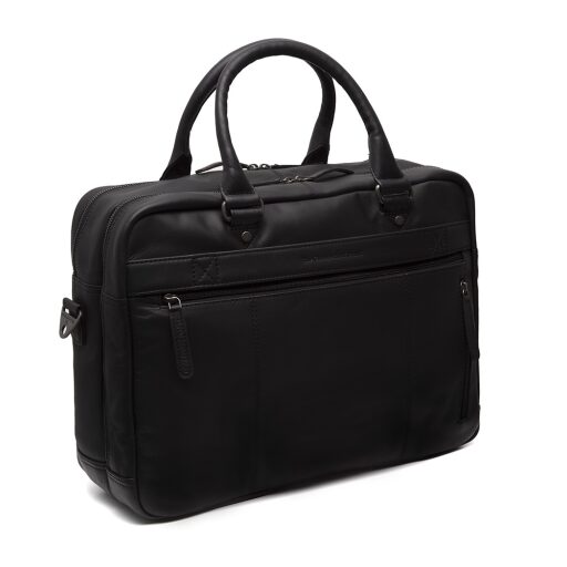 The Chesterfield Brand Kožená taška na notebook 15,6" Boston C40.108600 čierna zadná strana