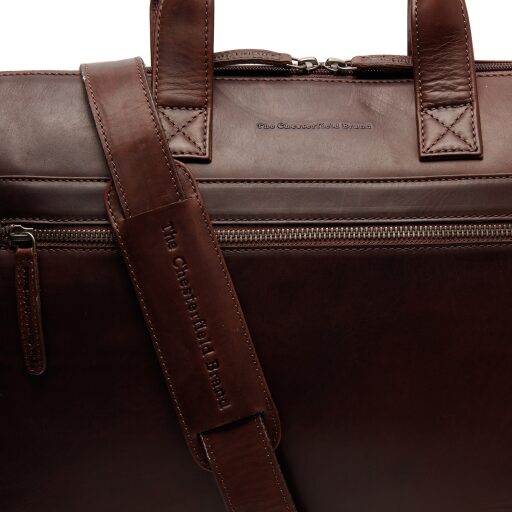 The Chesterfield Brand Kožená taška cez rameno na notebook Levanto C40.109101 hnedá