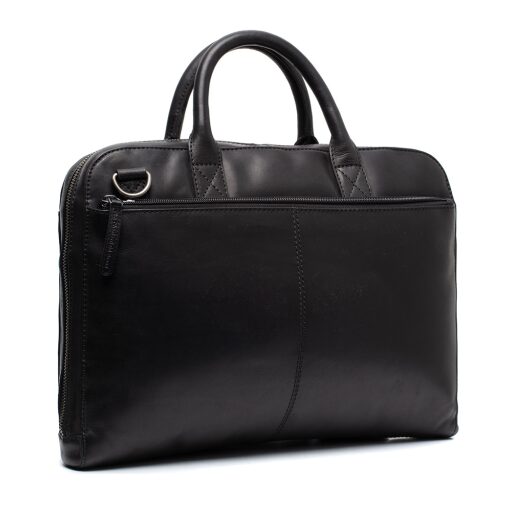 The Chesterfield Brand kožená taška na notebook 14" Tilbury C40.109700 čierna zadná strana