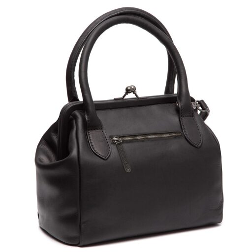 The Chesterfield Brand Dámska kožená crossbody kabelka s rámčekom Chili C48.126900 čierna - zadná strana