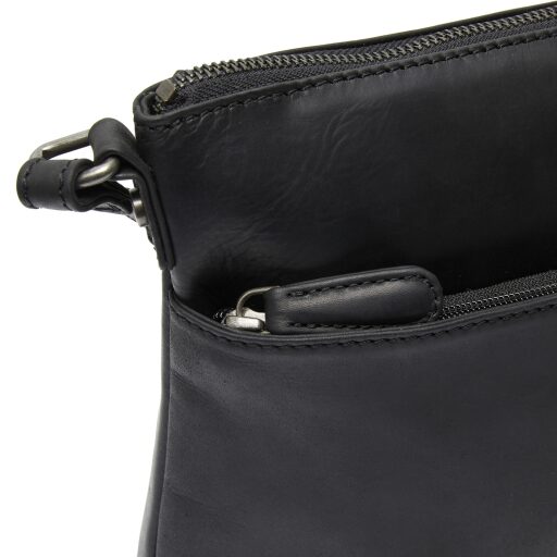 The Chesterfield Brand Dámska kožená taška cez rameno Durban C48.131600 čierna