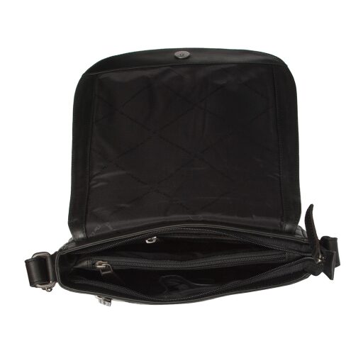 The Chesterfield Brand Dámska crossbody kabelka Everglades C48.132600 čierna priehradky