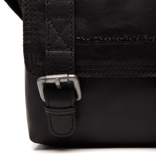 The Chesterfield Brand Klopová kožená taška na doklady Ariano C48.132800 čierna