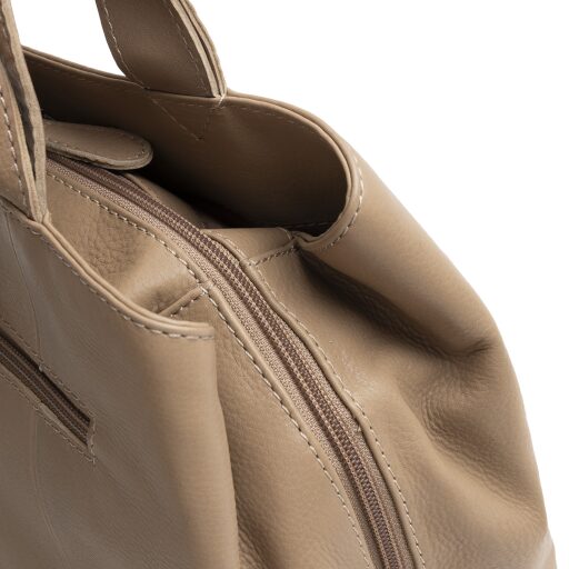 The Chesterfield Brand Kožená kabelka cez rameno Nerissa C48.143739 béžová zips