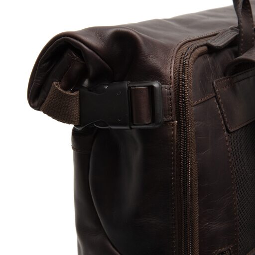 The Chesterfield Brand Rolovací kožený batoh na notebook Mazara C58.032301 hnedý detail