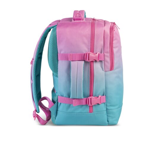 BestWay Cestovný batoh 40x25x20 cm Cabin Pro Smal 40290-2522 modro-ružový ľavá bočná strana