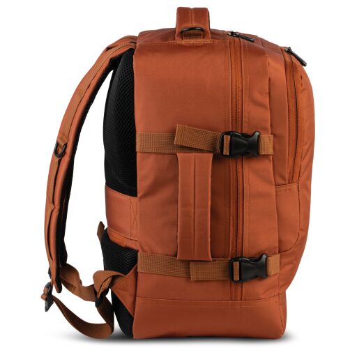 BestWay Cestovný batoh 40x25x20 cm Cabin Pro Small 40328-1500 tekvicovo oranžový bočná strana ľavá