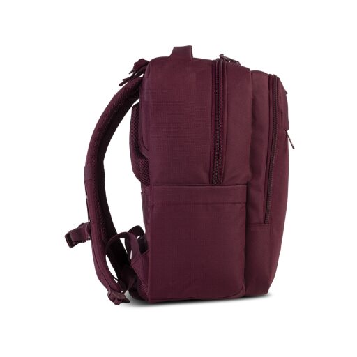 BestWay Cestovný batoh 40x25x20 cm Cabin Pro Ultimate Small 40326-4800 vínovo červený bočná strana ľavá