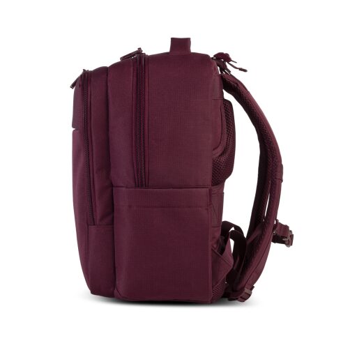 BestWay Cestovný batoh 40x25x20 cm Cabin Pro Ultimate Small 40326-4800 vínovo červený bočná strana pravá