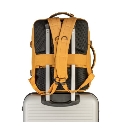 BestWay Cestovný batoh 40x30x20 cm Cabin Pro 40359-3200 žltý popruh na trolej kufri