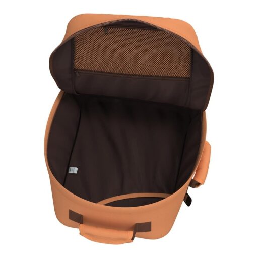 CabinZero Cestovný batoh do lietadla Classic 36L 172407 oranžový otvorený