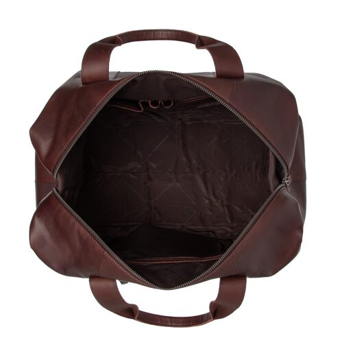 The Chesterfield Brand Kožená cestovná taška - weekender Conor C20.004801 hnedá vnútri