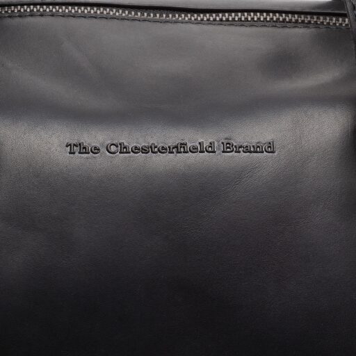The Chesterfield Brand Kožená cestovná taška - weekender Conor C20.004800 čierna logo