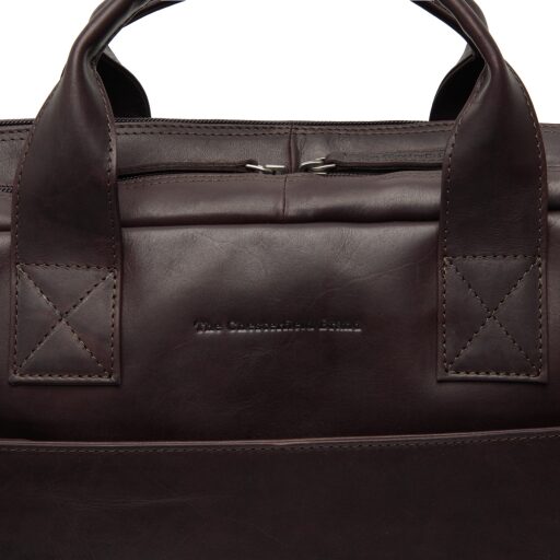 The Chesterfield Brand Kožená biznis taška Frazer C40.109401 hnedá logo