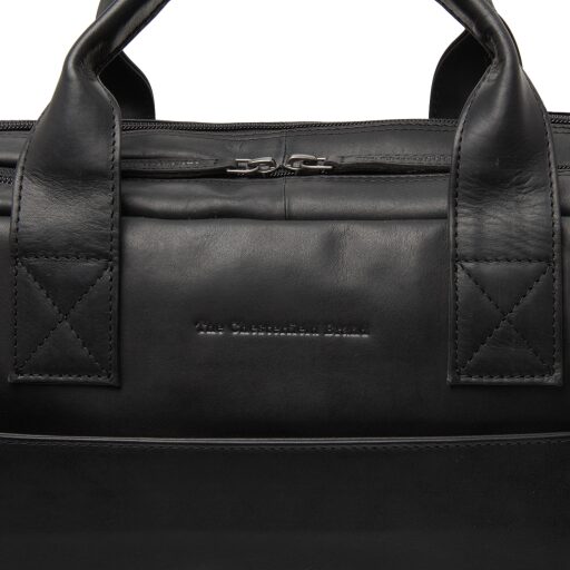 The Chesterfield Brand Kožená biznis taška Frazer C40.109400 čierna logo