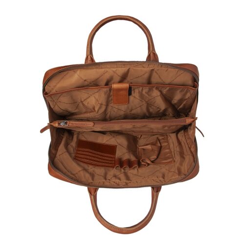 The Chesterfield Brand Kožená taška na notebook 14" Tilbury C40.109731 koňaková vnútro