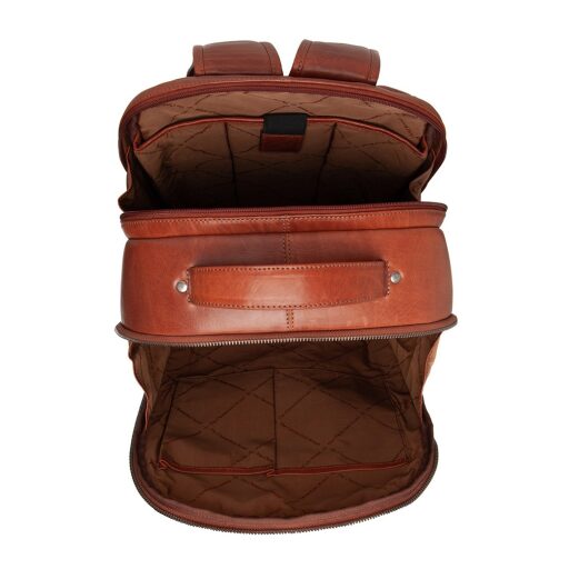 The Chesterfield Brand Pánsky kožený batoh na notebook 15" Maggiore C58.034131 koňakový priehradky