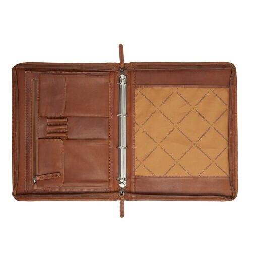 The Chesterfield Brand Kožená spisovka na A4 a tablet Moreton C40.105331 koňaková vnútrajšok