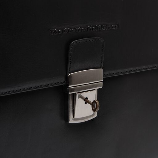 The Chesterfield Brand Kožená aktovka na notebook Salvatore C40.110100 čierna zámok