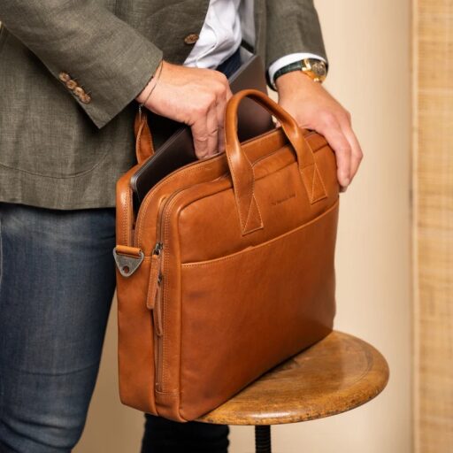 The Chesterfield Brand Kožená business taška Frazer C40.109431 koňaková na notebook