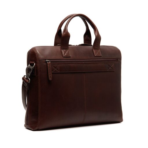The Chesterfield Brand Kožená taška cez rameno na notebook Levanto C40.109101 hnedá zadná strana