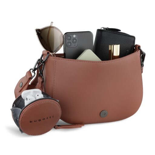 Crossbody kabelka Bugatti ALMATA jahodová 49665828
