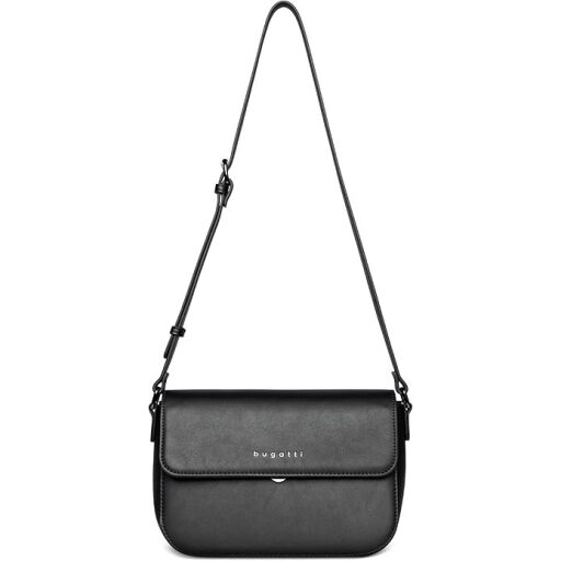 Bugatti Crossbody kabelka cez plece ALMATA M 49666301 čierny ramenný popruh