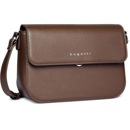 Bugatti Crossbody kabelka cez rameno ALMATA M 49666302 hnedá predná strana